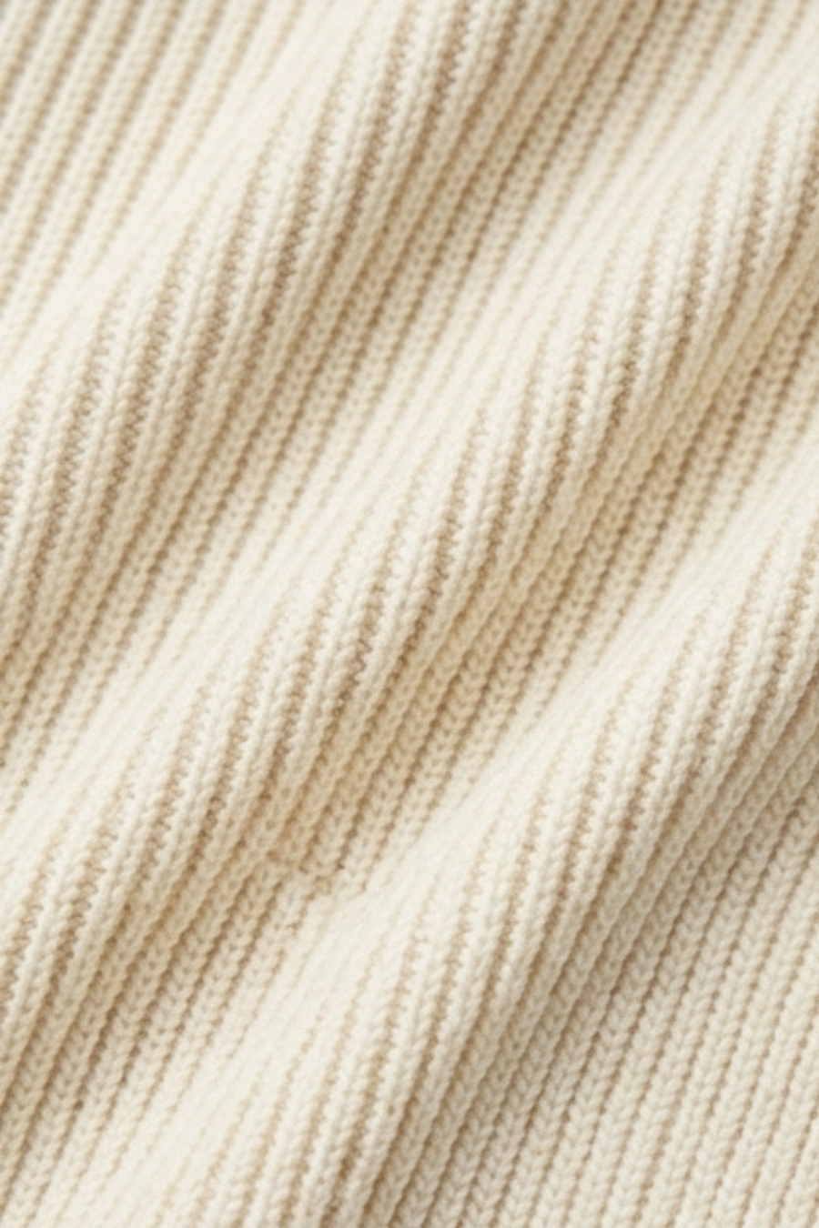 Gebreid Vest Heren met Zakken - Beige