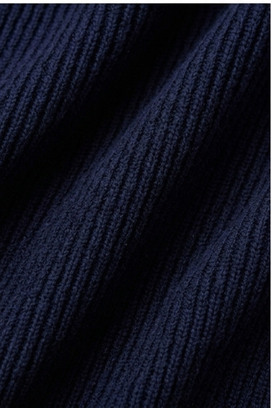 Gebreid Vest Heren met Zakken - Marineblauw