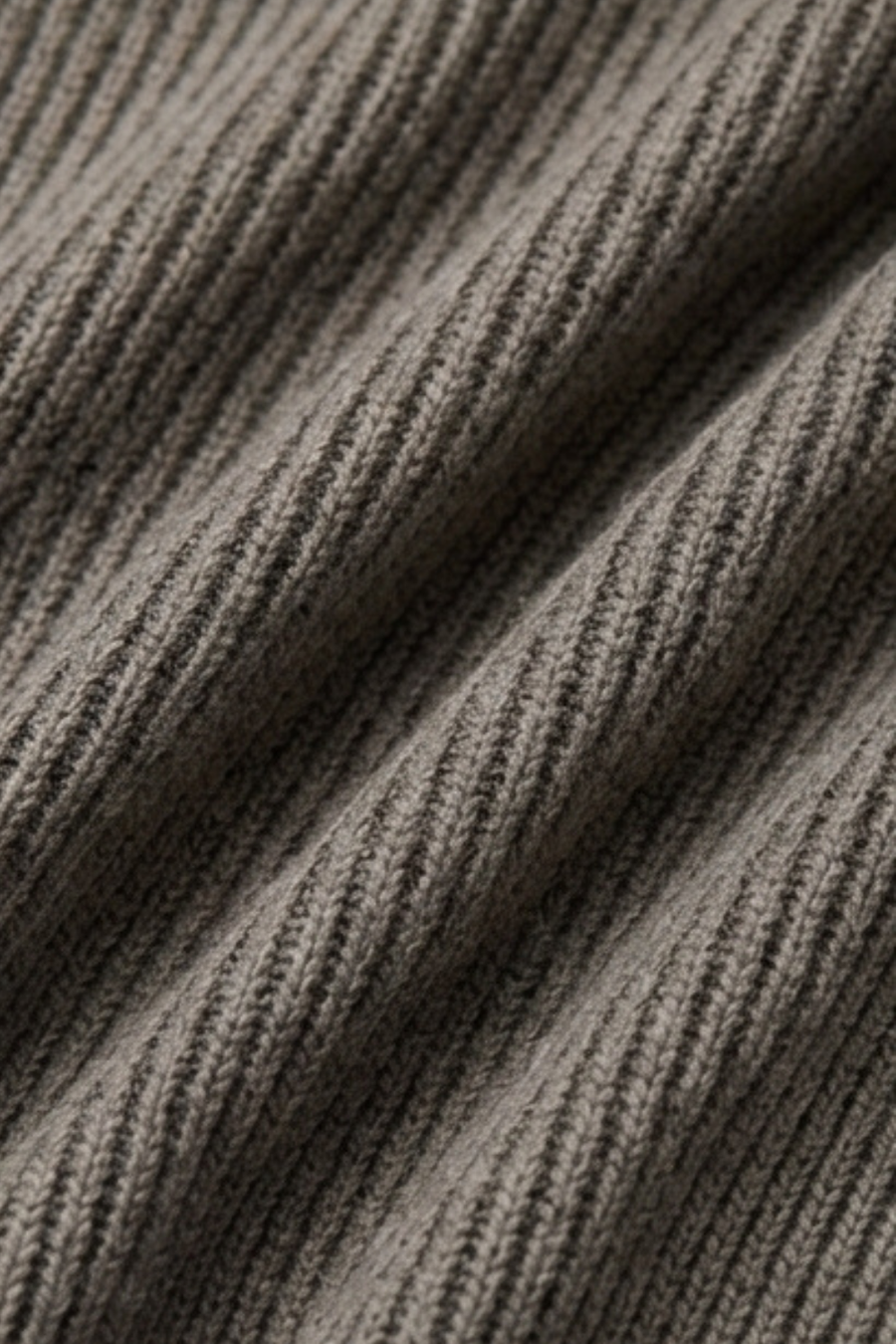 Gebreid Vest Heren met Zakken - Taupe