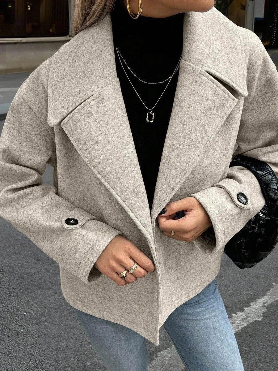 Jas Dames Oversized met Brede Revers