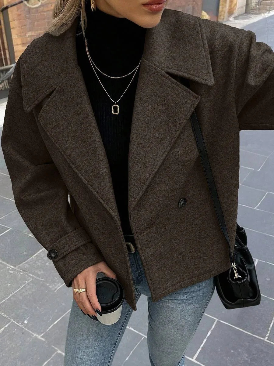Jas Dames Oversized met Brede Revers