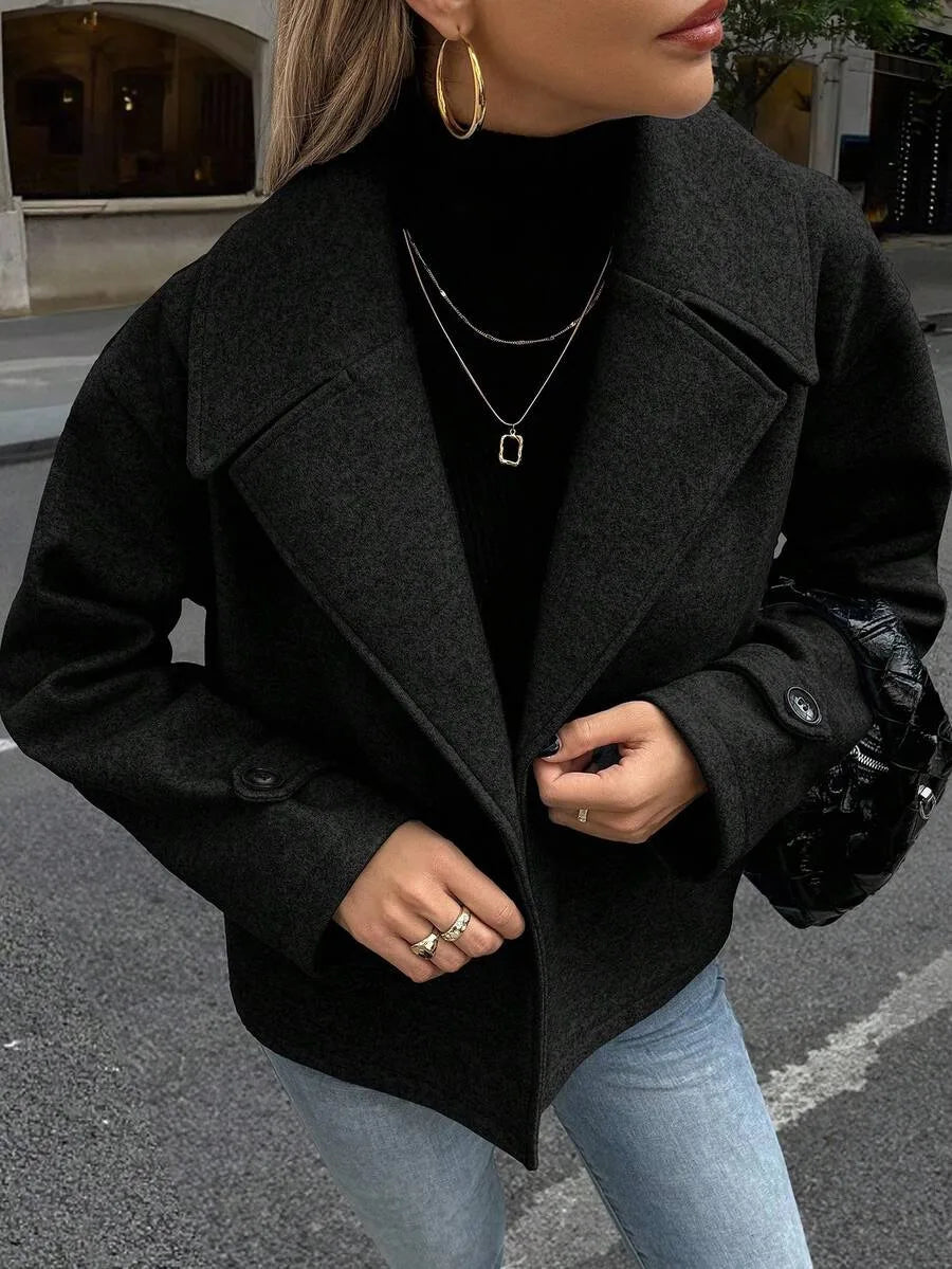 Jas Dames Oversized met Brede Revers