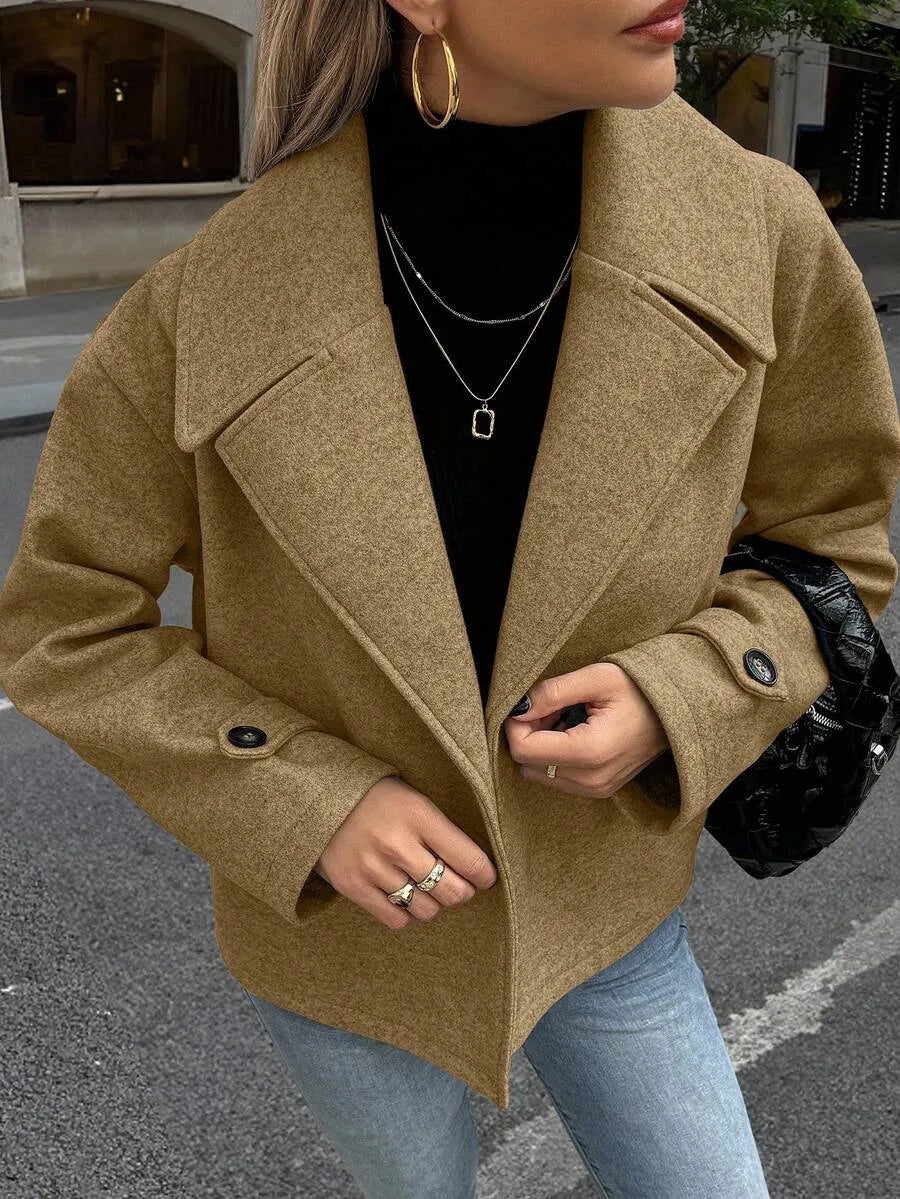 Jas Dames Oversized met Brede Revers