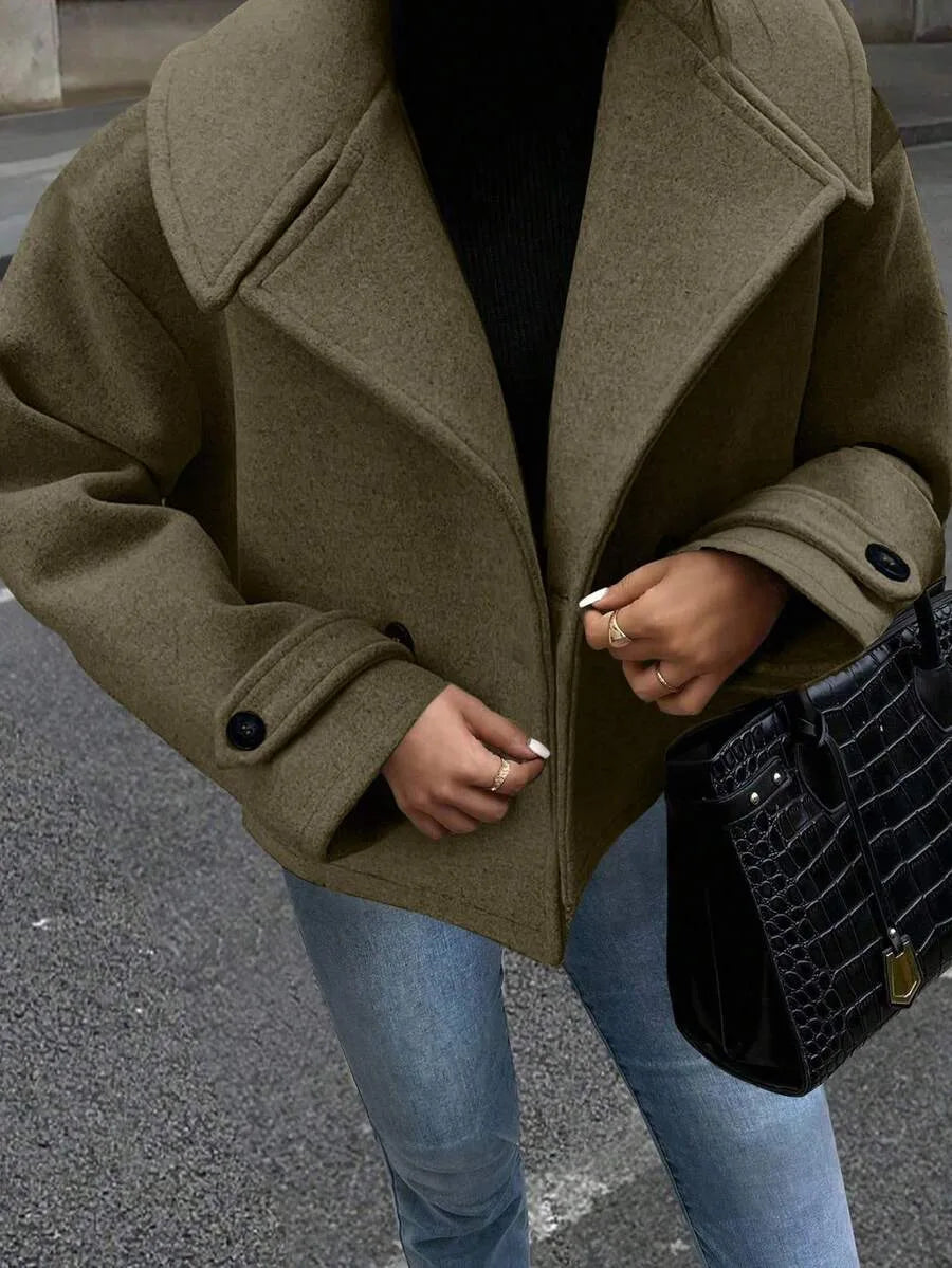 Jas Dames Oversized met Brede Revers