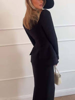 Kantoorset met blazer en rok Dames