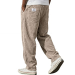 Corduroy broek met elastische taille Heren