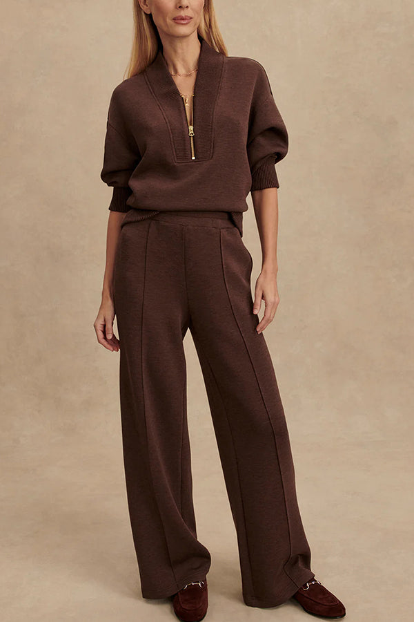 Co-ord Lounge Set met Ritskraag Dames