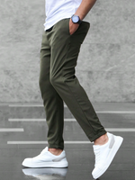 Slim fit broek met stretch heren