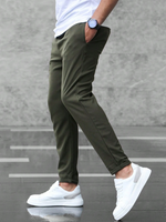Slim fit broek met stretch heren