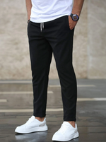 Slim fit broek met stretch heren