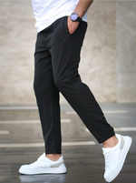 Slim fit broek met stretch heren