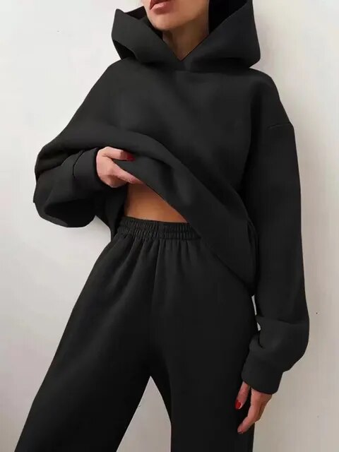 Dames co-ord set hoodie met joggingbroek