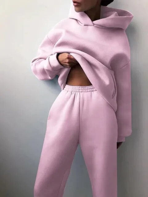 Dames co-ord set hoodie met joggingbroek