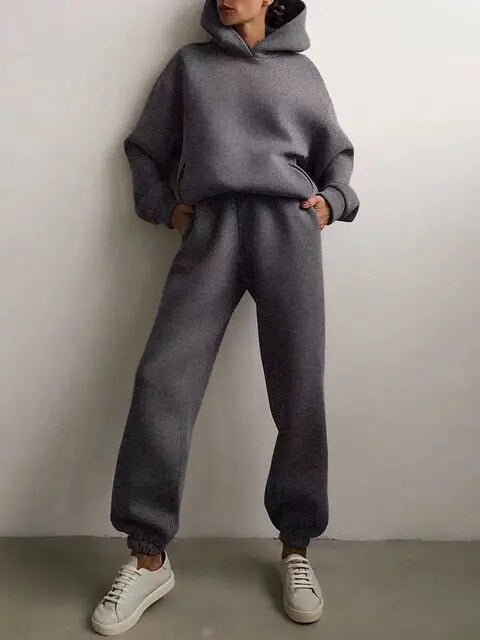 Dames co-ord set hoodie met joggingbroek