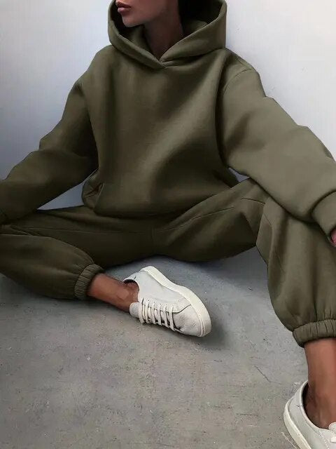 Dames co-ord set hoodie met joggingbroek
