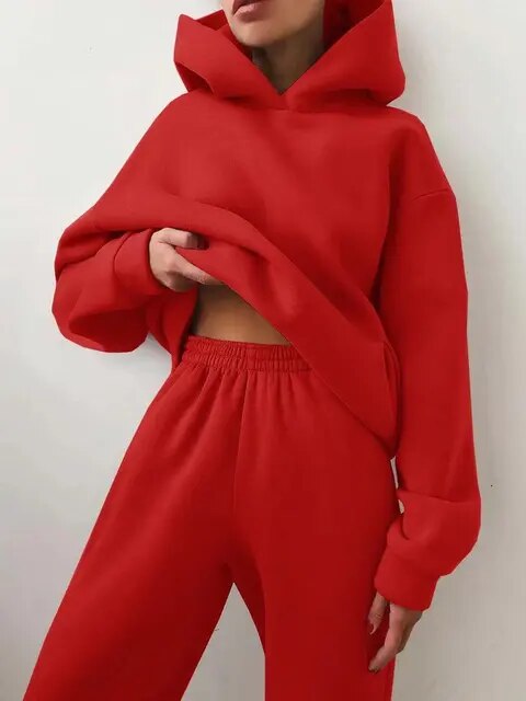 Dames co-ord set hoodie met joggingbroek