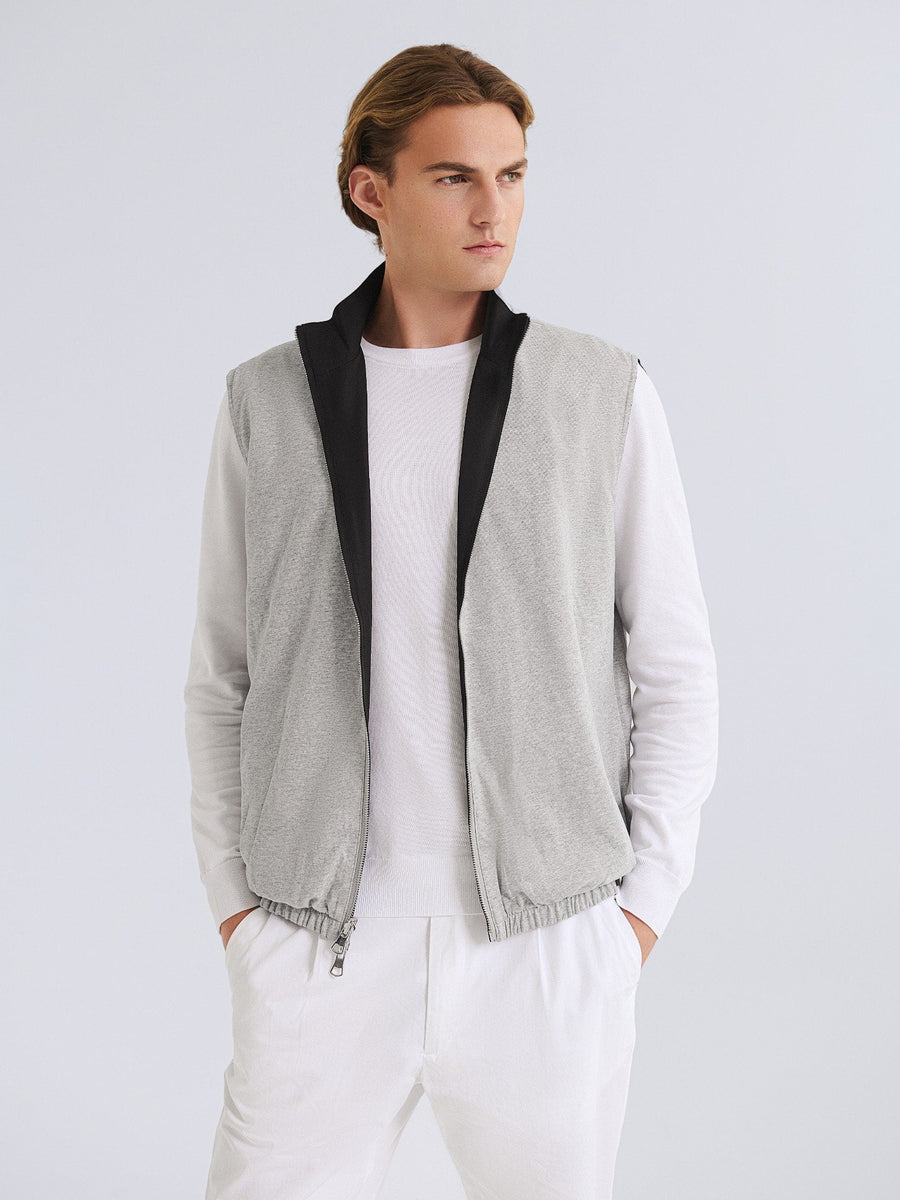 Bodywarmer 2-in-1 gilet heren - Zwart