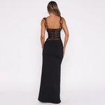 Zomer maxi jurk met kant Dames