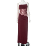 Zomer maxi jurk met kant Dames