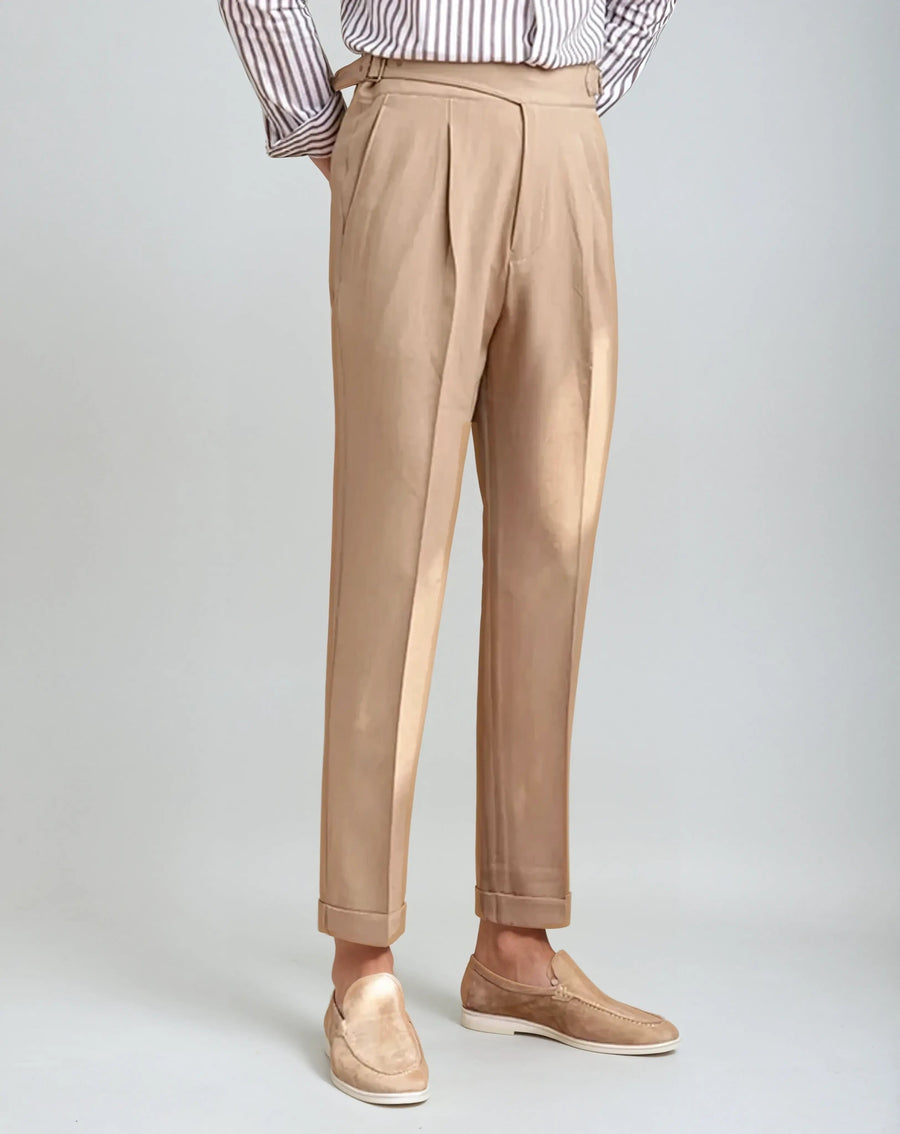 Oxford zomerbroek regular fit heren - Khaki