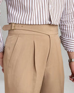 Oxford zomerbroek regular fit heren - Khaki
