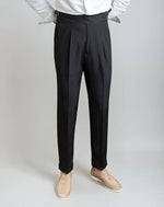 Oxford zomerbroek regular fit heren - Zwart