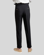 Oxford zomerbroek regular fit heren - Zwart