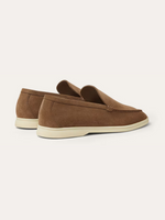 Verfijnde suède loafers heren – Bruin