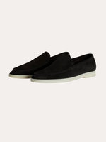 Verfijnde suède loafers heren – Zwart