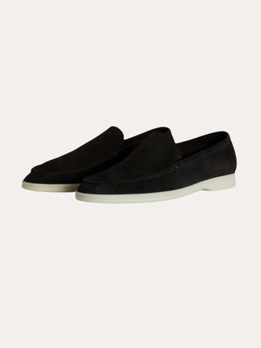 Verfijnde suède loafers heren – Zwart