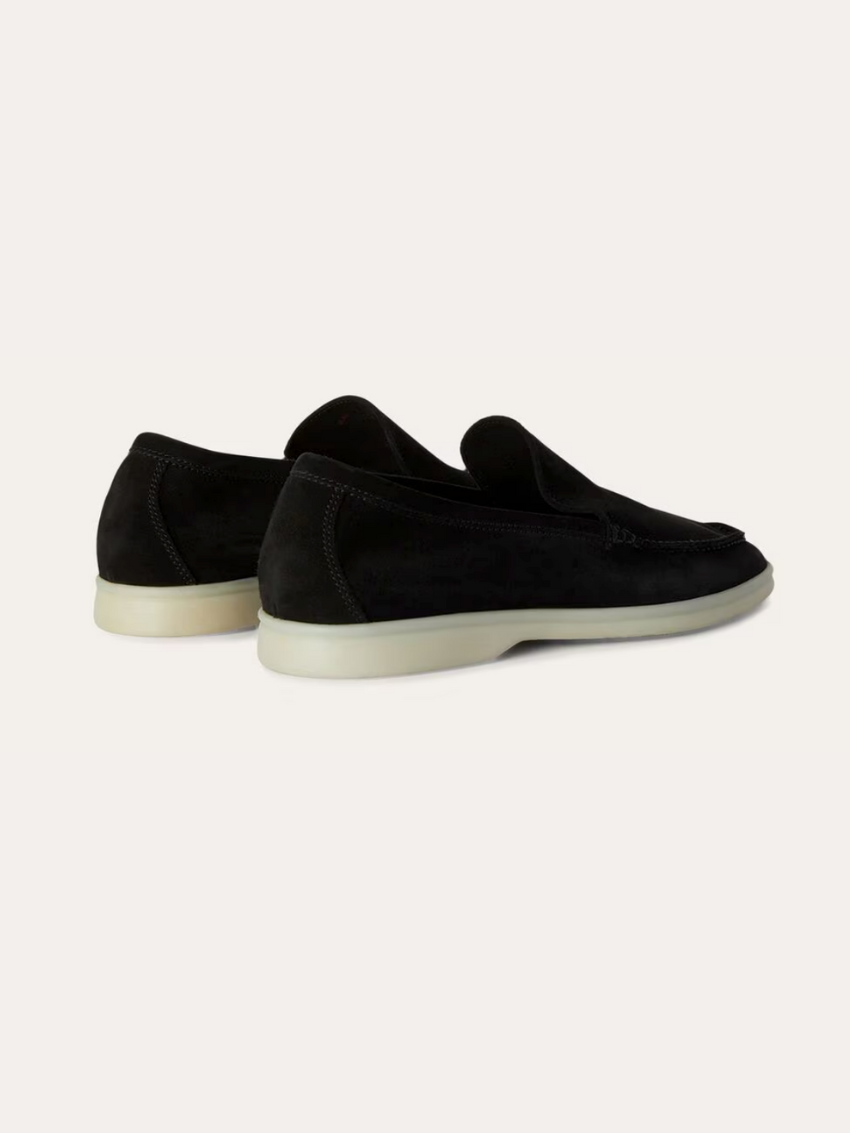Verfijnde suède loafers heren – Zwart