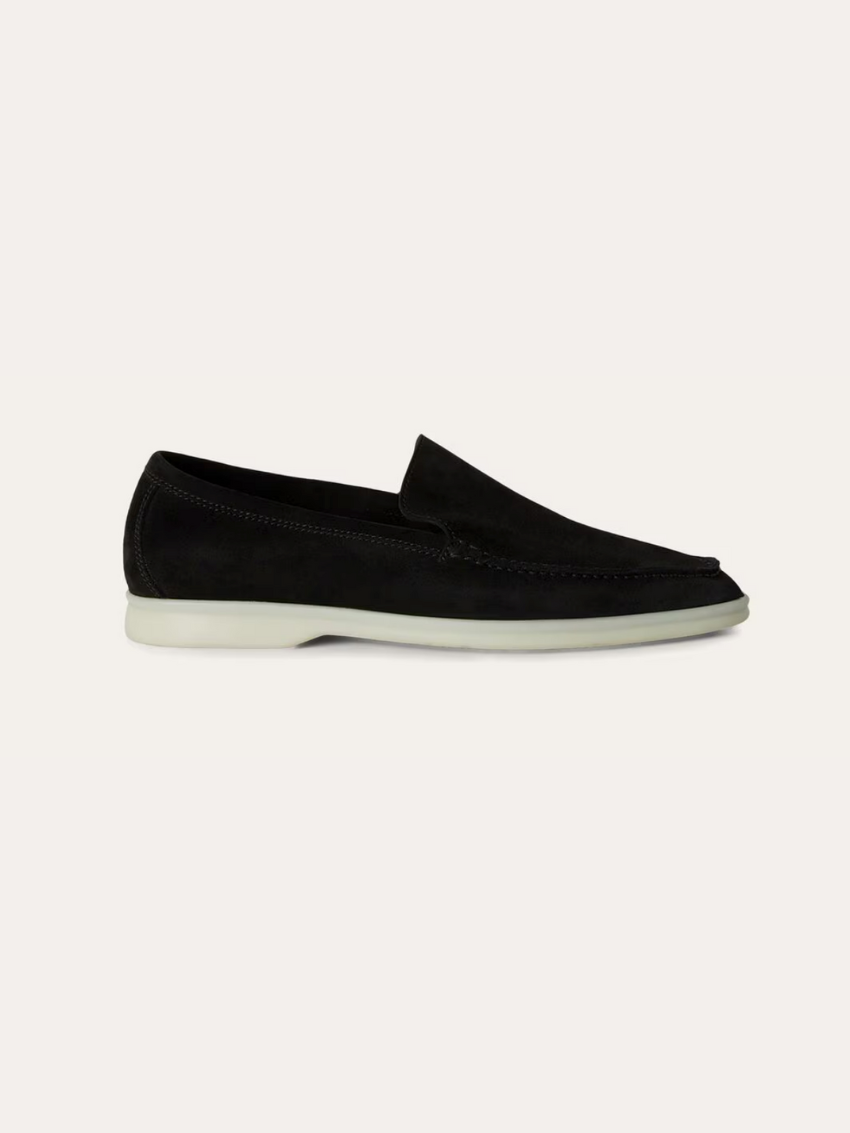 Verfijnde suède loafers heren – Zwart