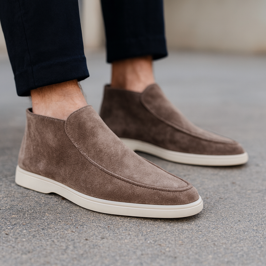 Suède Hoge loafers Heren