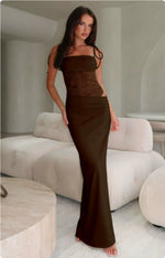 Zomer maxi jurk met kant Dames