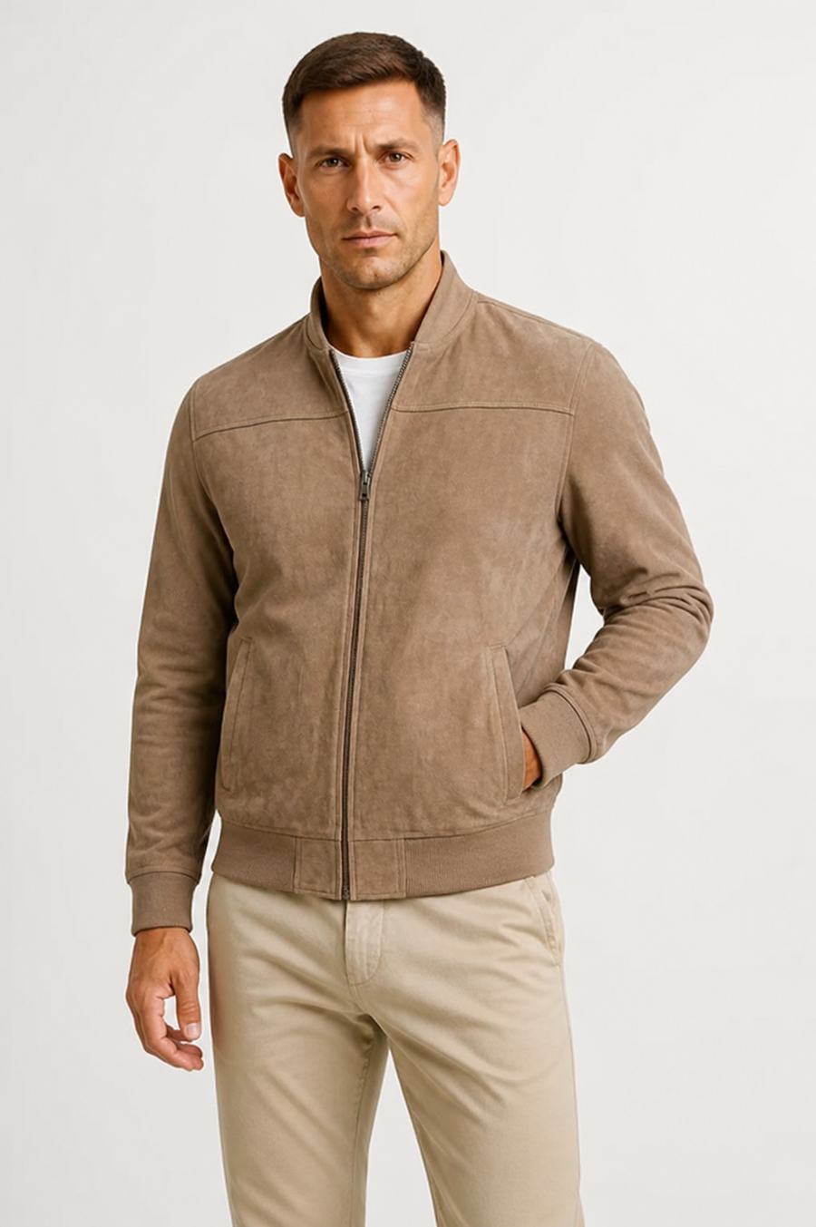 Heren Bomberjack Suede