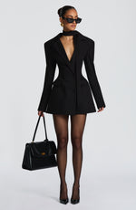 Mini blazer jurk met lange mouwen Dames