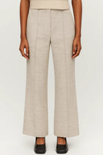 Wijde pantalon met hoge taille Dames