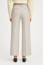 Wijde pantalon met hoge taille Dames