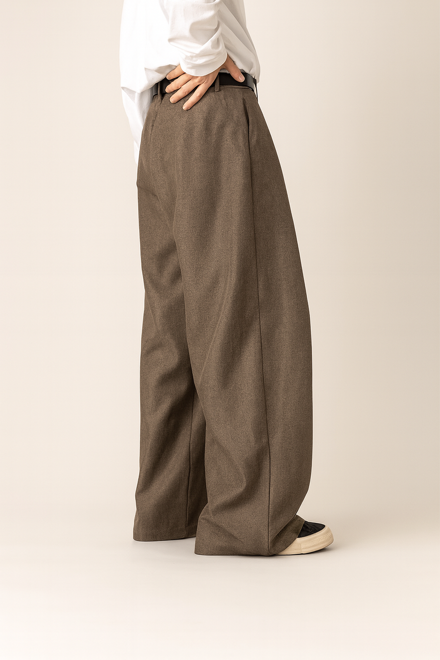 Oversized Pantalon Heren Geplooid