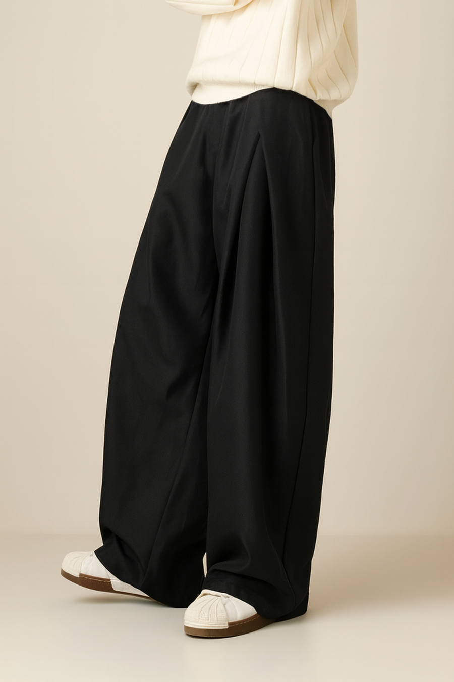 Oversized Pantalon Heren Geplooid